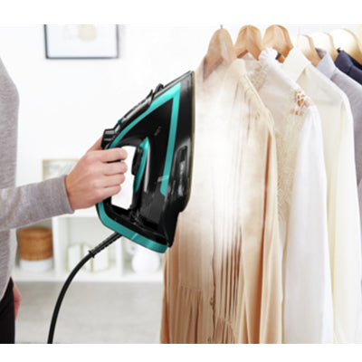 Tefal Puregliss Auto Shut-Off 3000W Steam Iron - Black & Blue | FV8066GO from Tefal - DID Electrical