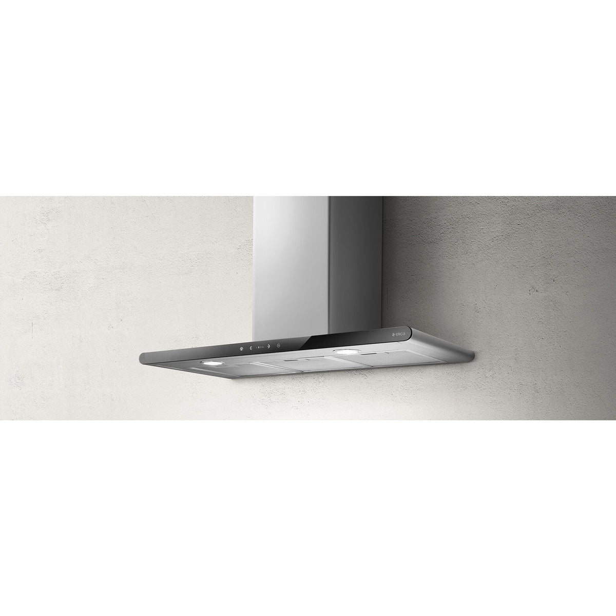 Elica 80cm Chimney Cooker Hood - Stainless Steel & Black Glass | GALAXYBLIXA80 from Elica - DID Electrical