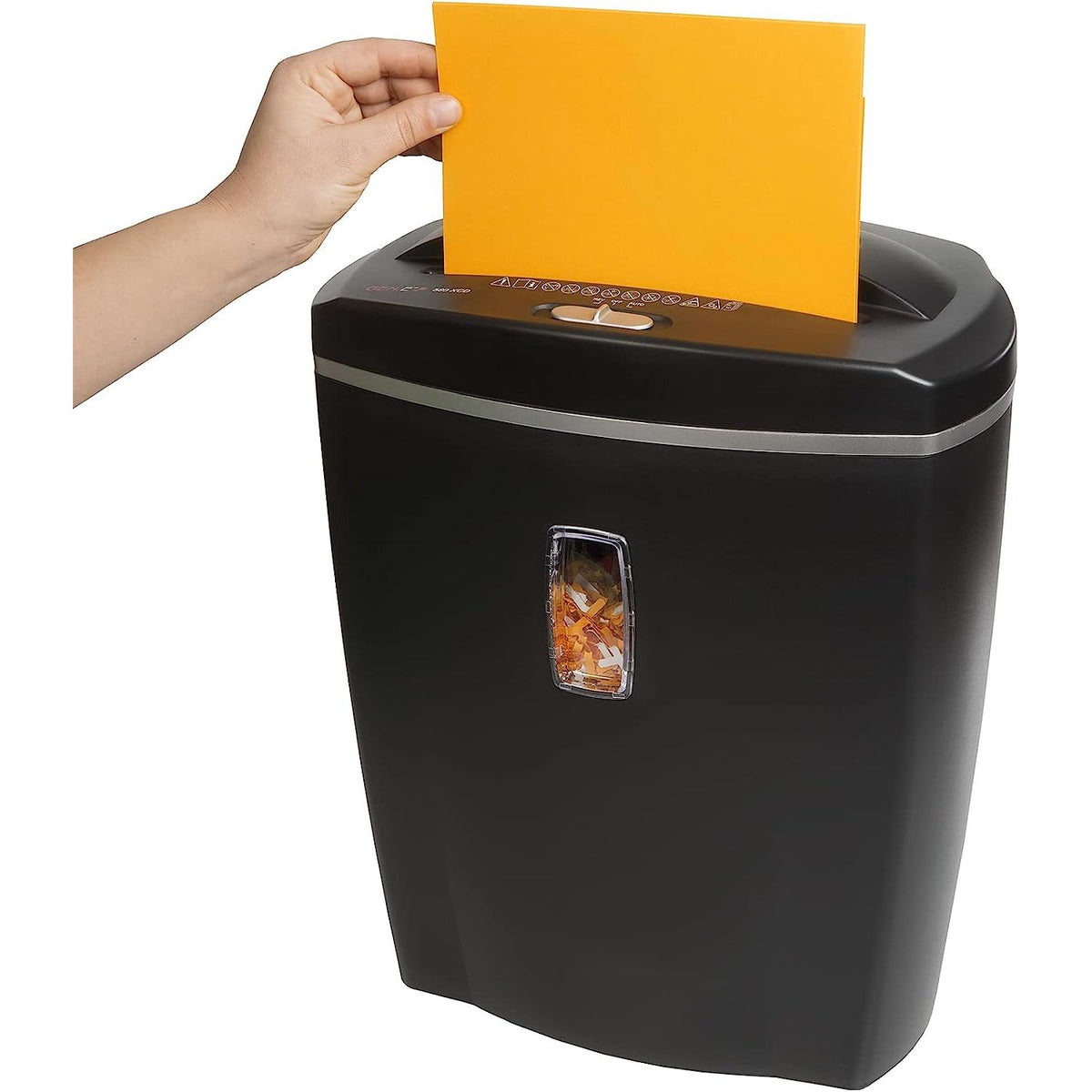Genie 580 XCD 4x18mm 21L Cross Cut Paper Shredder - Black | GENIE580XCD from Genie - DID Electrical