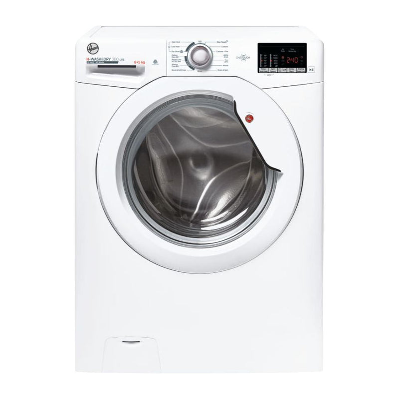 Hoover H-Wash & Dry 300 Lite 8KG/5KG 1400RPM Freestanding Washer Dryer - White | H3D 4852DE/1-80 from Hoover - DID Electrical