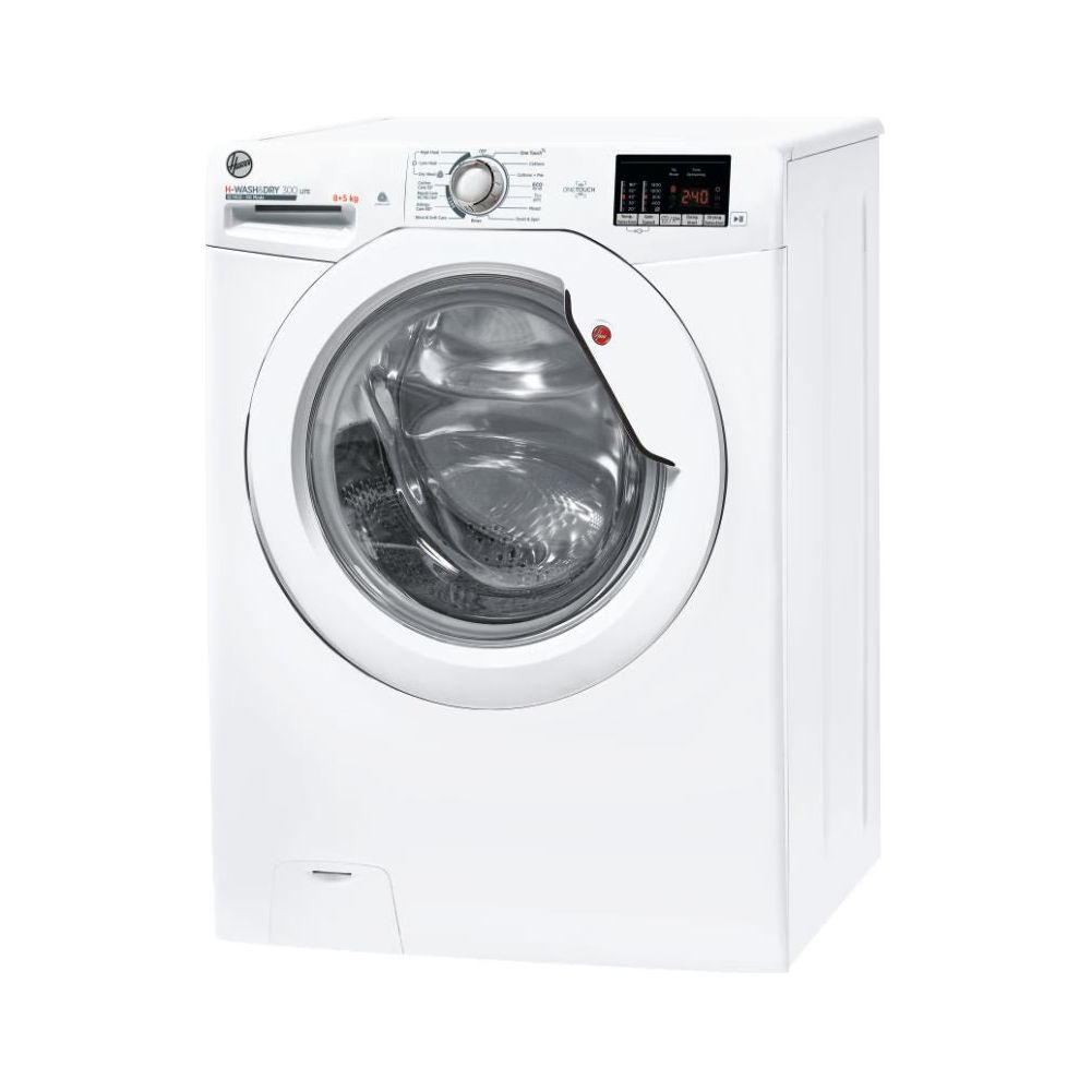 Hoover H-Wash & Dry 300 Lite 8KG/5KG 1400RPM Freestanding Washer Dryer - White | H3D 4852DE/1-80 from Hoover - DID Electrical