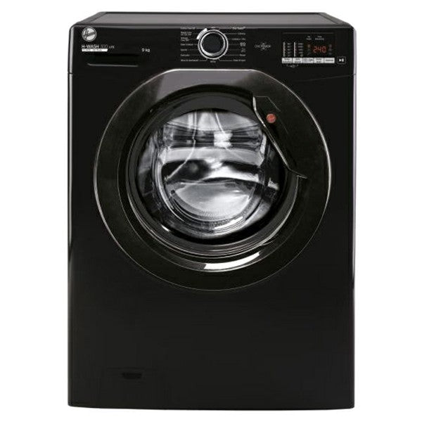 Hoover H-WASH 300 Lite 9KG 1400RPM Freestanding Washing Machine - Black | H3W492DABB4/1-80 from Hoover - DID Electrical