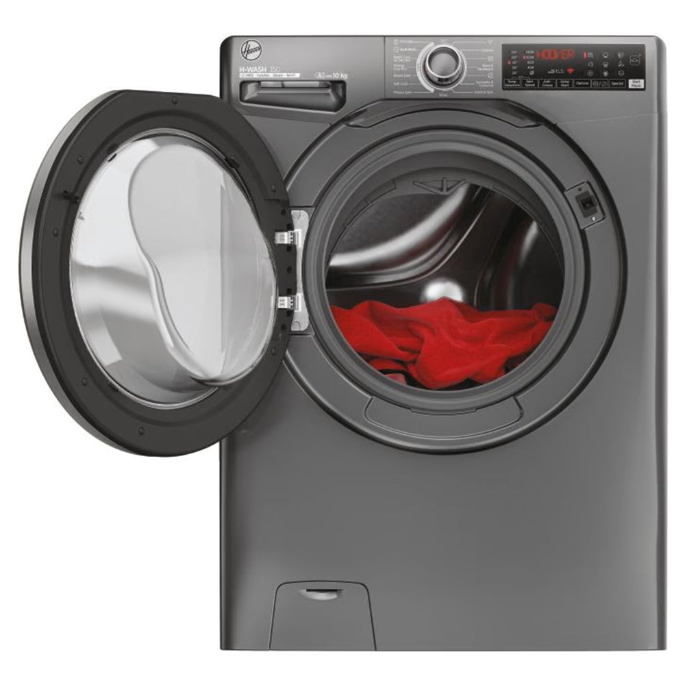 Hoover H-Wash 350 10KG 1400RPM Freestanding Washing Machine - Anthracite | H3WPS4106TAMBR80 from Hoover - DID Electrical