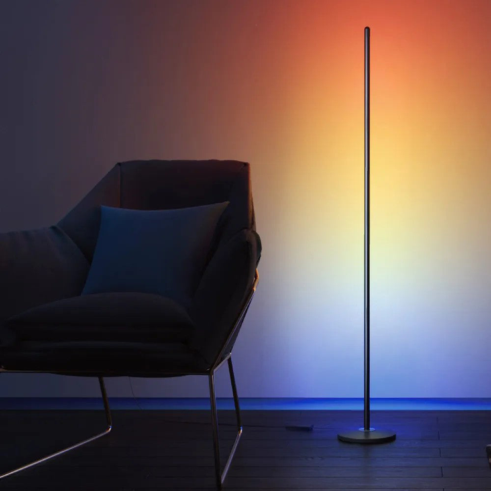 Govee RGBICW Smart Corner Floor Lamp - Black | H6076211-OF-UK from Govee - DID Electrical