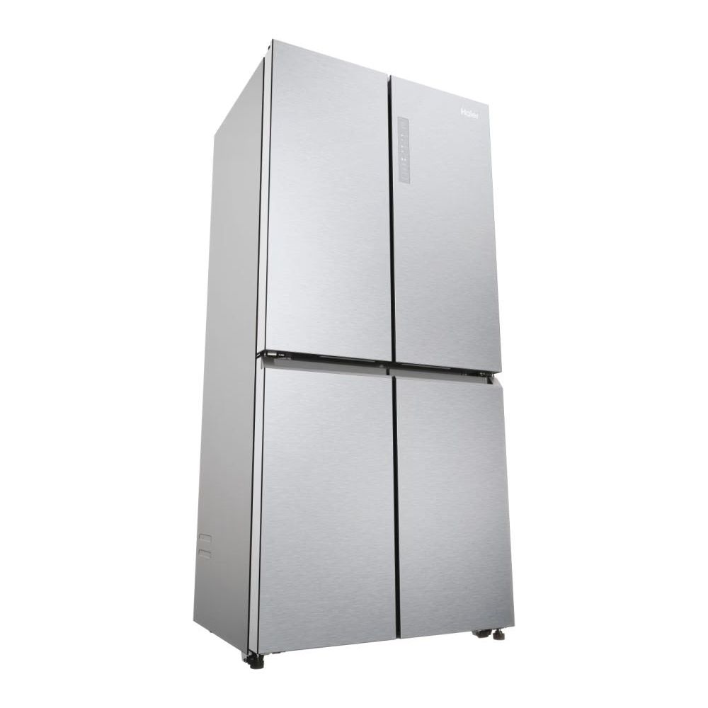 Haier Cube 83 Series 3 467L Frost Free Freestanding Multi Door Fridge Freezer - Gentle Silver | HCR3818ENMG(UK) from Haier - DID Electrical
