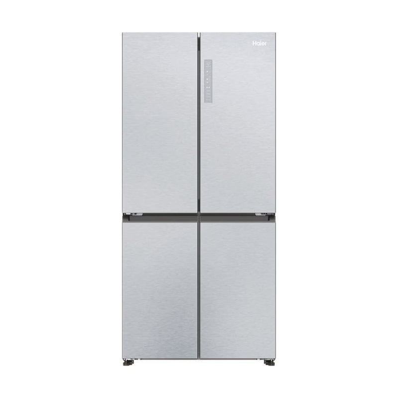 Haier Cube 83 Series 3 467L Frost Free Freestanding Multi Door Fridge Freezer - Gentle Silver | HCR3818ENMG(UK) from Haier - DID Electrical