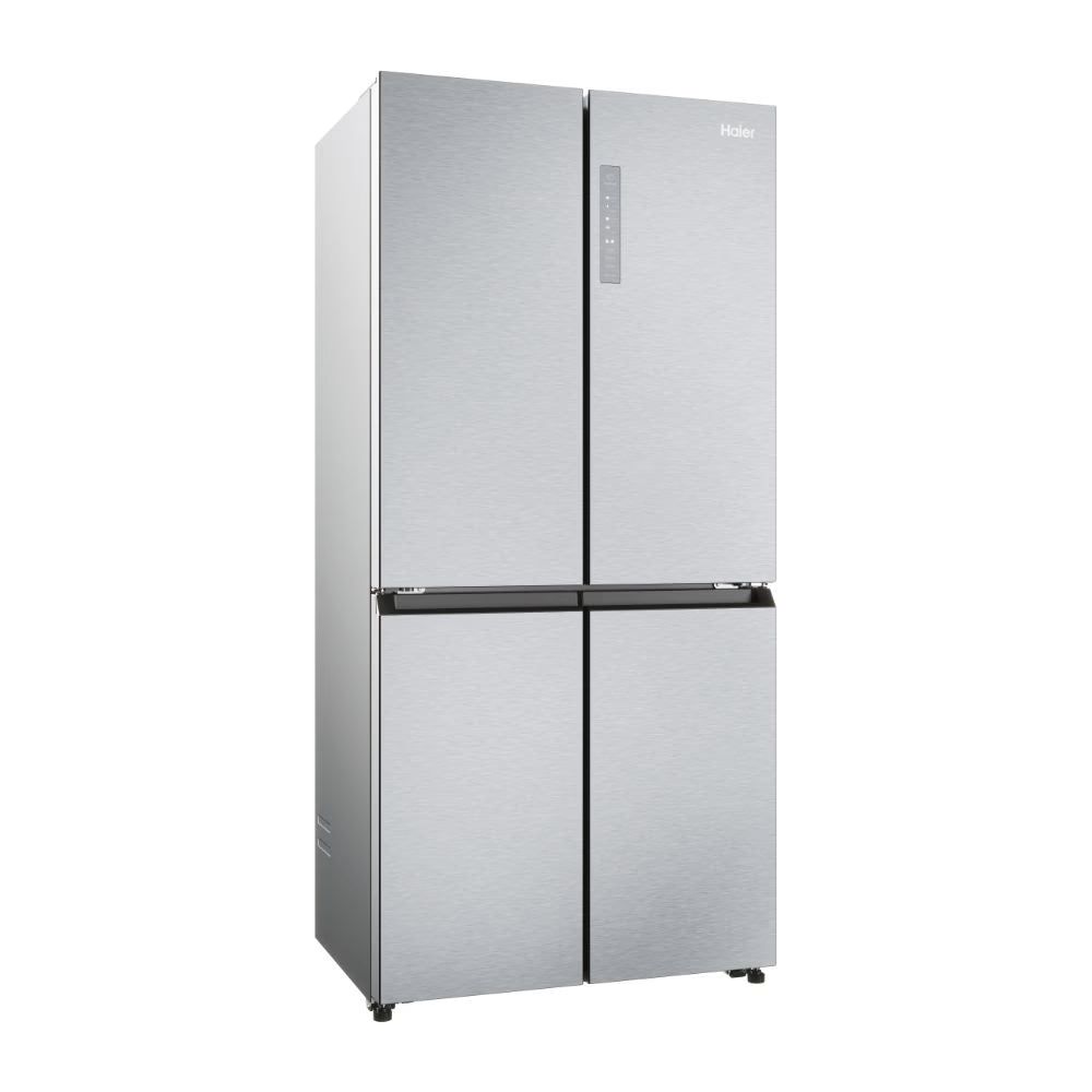 Haier Cube 83 Series 3 467L Frost Free Freestanding Multi Door Fridge Freezer - Gentle Silver | HCR3818ENMG(UK) from Haier - DID Electrical