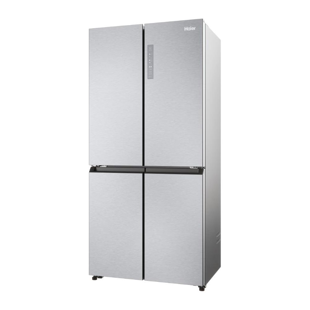 Haier Cube 83 Series 3 467L Frost Free Freestanding Multi Door Fridge Freezer - Gentle Silver | HCR3818ENMG(UK) from Haier - DID Electrical