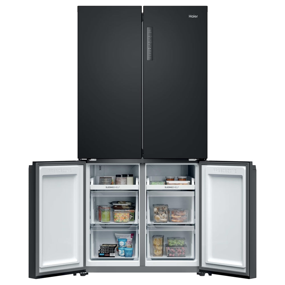 Haier Cube 90 3 651L Frost Free Multi-door Fridge Freezer - Slate Black | HCR39F19ENPT from Haier - DID Electrical