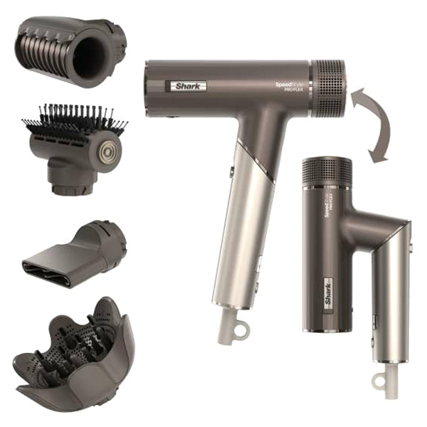 Shark SpeedStyle Pro Flex 4-In-1 High Velocity Hair Dryer - Mocha & Silver | HD542UK from Shark - DID Electrical