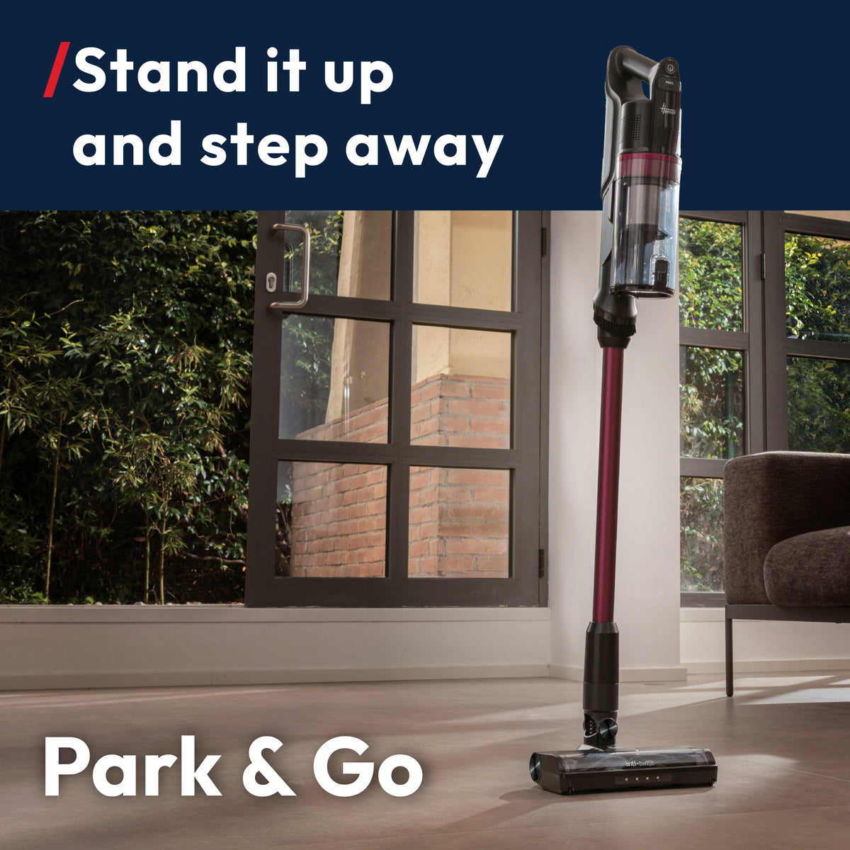 Hoover HF1+ Home Cordless Vacuum Cleaner with Anti Hair Wrap - Black Magenta | HF1P10H from Hoover - DID Electrical