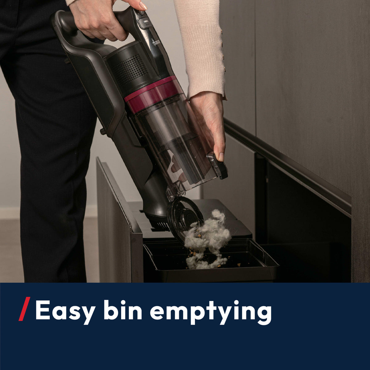 Hoover HF1+ Home Cordless Vacuum Cleaner with Anti Hair Wrap - Black Magenta | HF1P10H from Hoover - DID Electrical