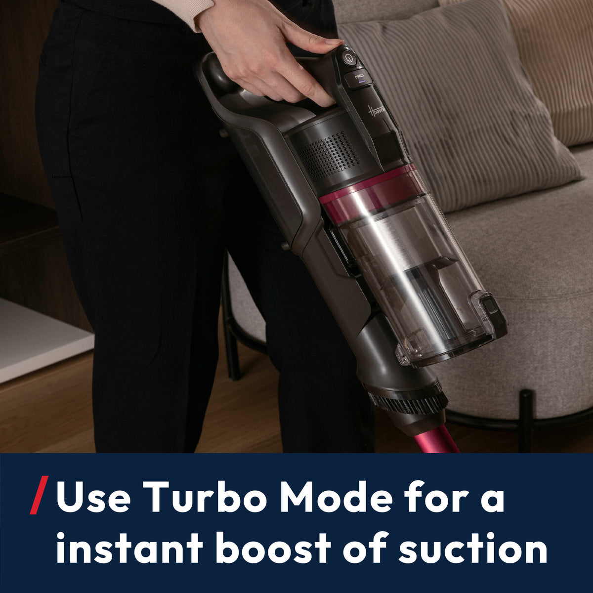 Hoover HF1+ Home Cordless Vacuum Cleaner with Anti Hair Wrap - Black Magenta | HF1P10H from Hoover - DID Electrical