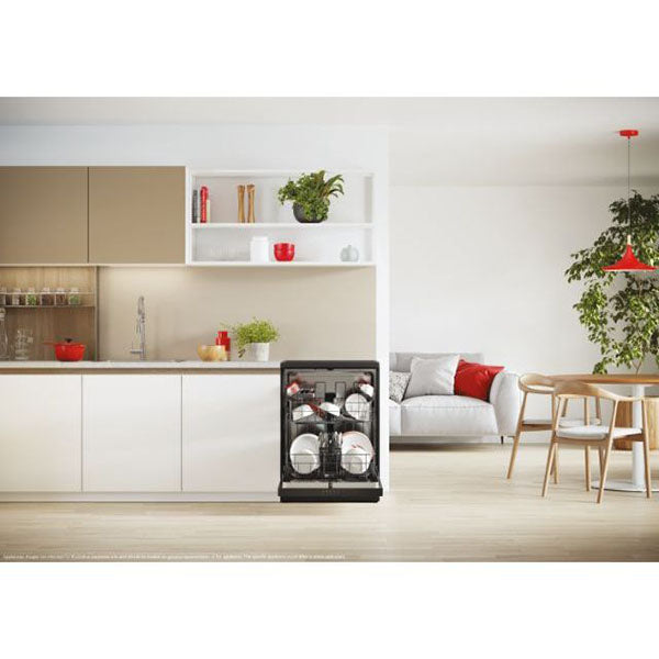 Hoover H-DISH 300 13 Place Settings Freestanding Standard Dishwasher - Black | HF 3C7L0B-80 from Hoover - DID Electrical