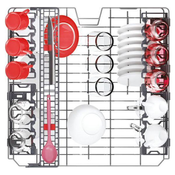 Hoover H-DISH 300 13 Place Settings Freestanding Standard Dishwasher - Black | HF 3C7L0B-80 from Hoover - DID Electrical