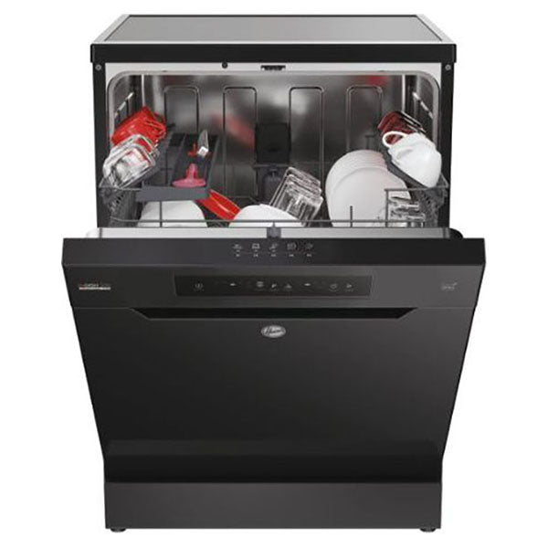 Hoover H-DISH 300 13 Place Settings Freestanding Standard Dishwasher - Black | HF 3C7L0B-80 from Hoover - DID Electrical