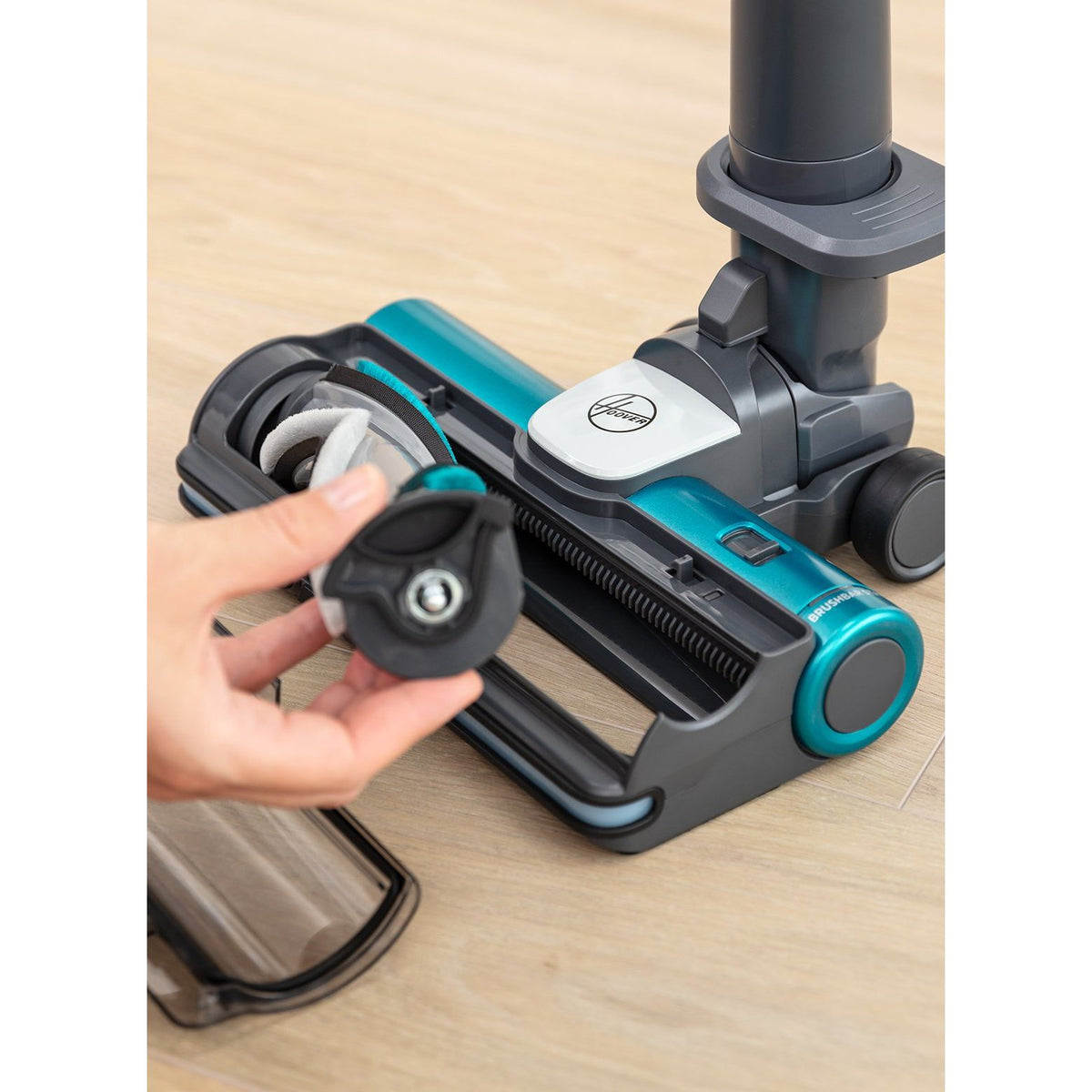 Hoover 0.7L HF9 Anti-Twist Cordless Pet Vacuum Cleaner - Grey & Turquoise | HF910P from Hoover - DID Electrical