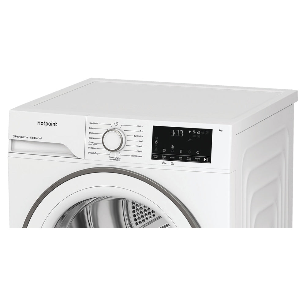 Hotpoint 9KG Freestanding Heat Pump Tumble Dryer - White | HHDD90WWIRE from Hotpoint - DID Electrical