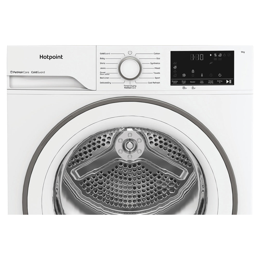 Hotpoint 9KG Freestanding Heat Pump Tumble Dryer - White | HHDD90WWIRE from Hotpoint - DID Electrical