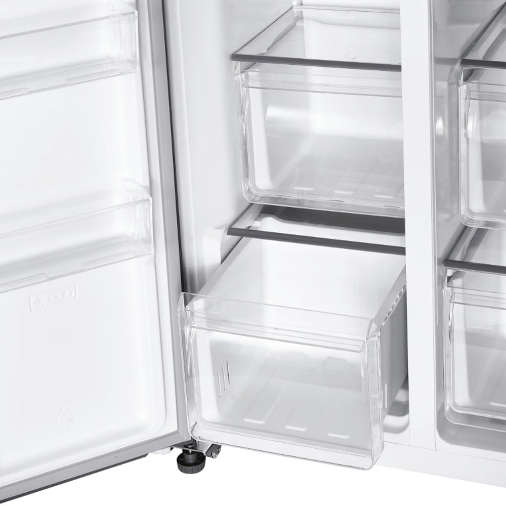 Hoover H-Fridge 500 Maxi 521L Frost Free American Freestanding Fridge Freezer - Inox Style | HHSBSO-6174XK-1 from Hoover - DID Electrical