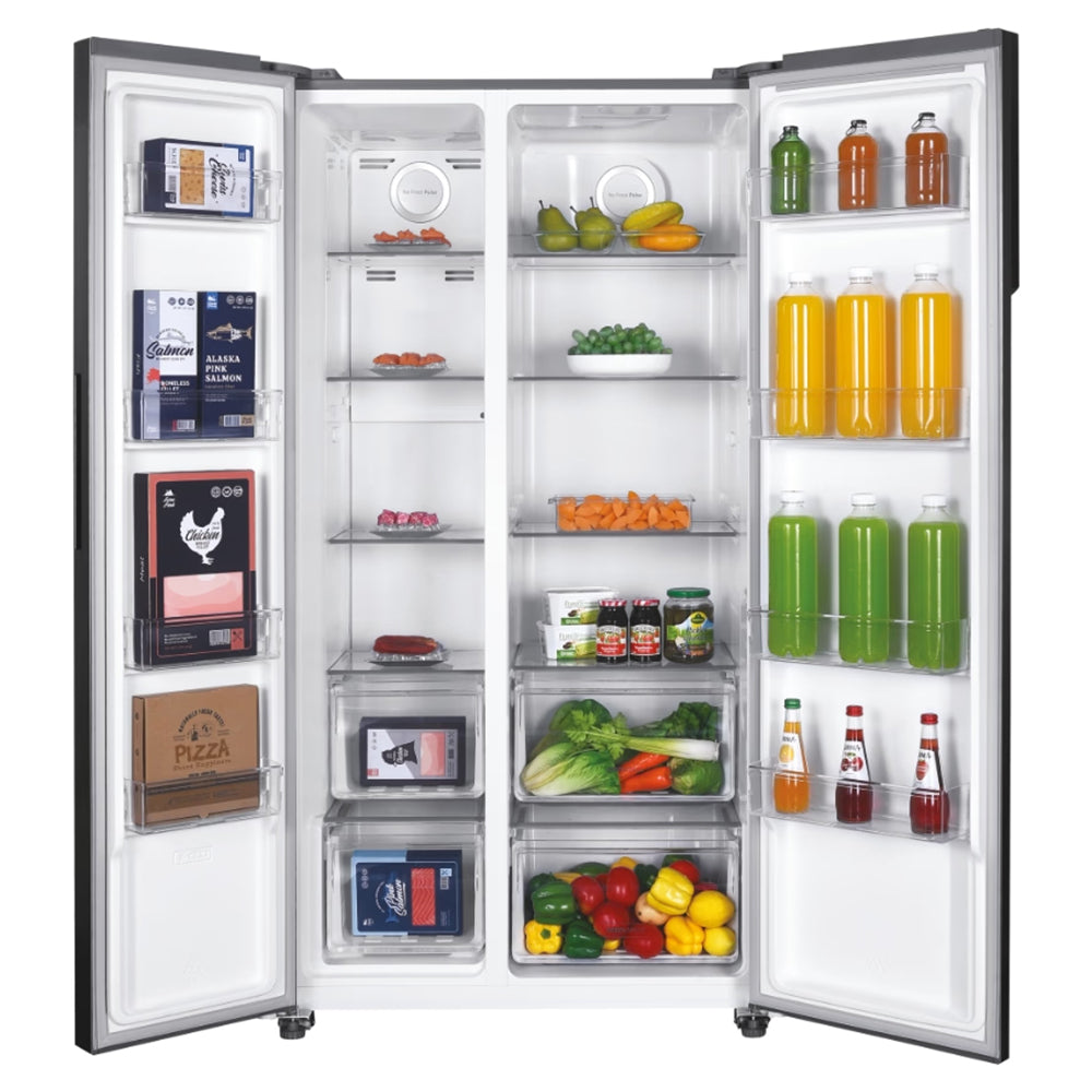 Hoover H-Fridge 500 Maxi 521L Frost Free American Freestanding Fridge Freezer - Inox Style | HHSBSO-6174XK-1 from Hoover - DID Electrical