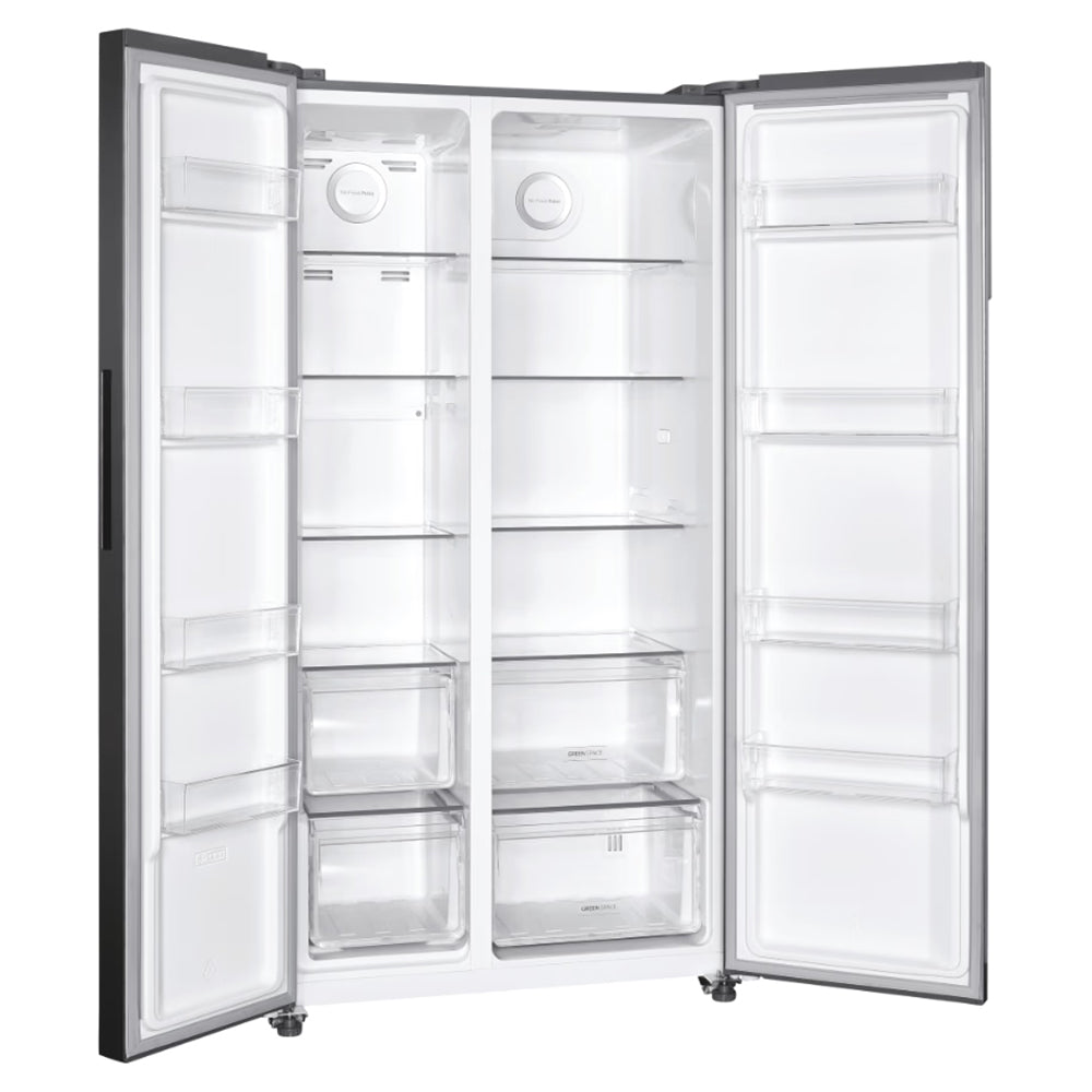 Hoover H-Fridge 500 Maxi 521L Frost Free American Freestanding Fridge Freezer - Inox Style | HHSBSO-6174XK-1 from Hoover - DID Electrical