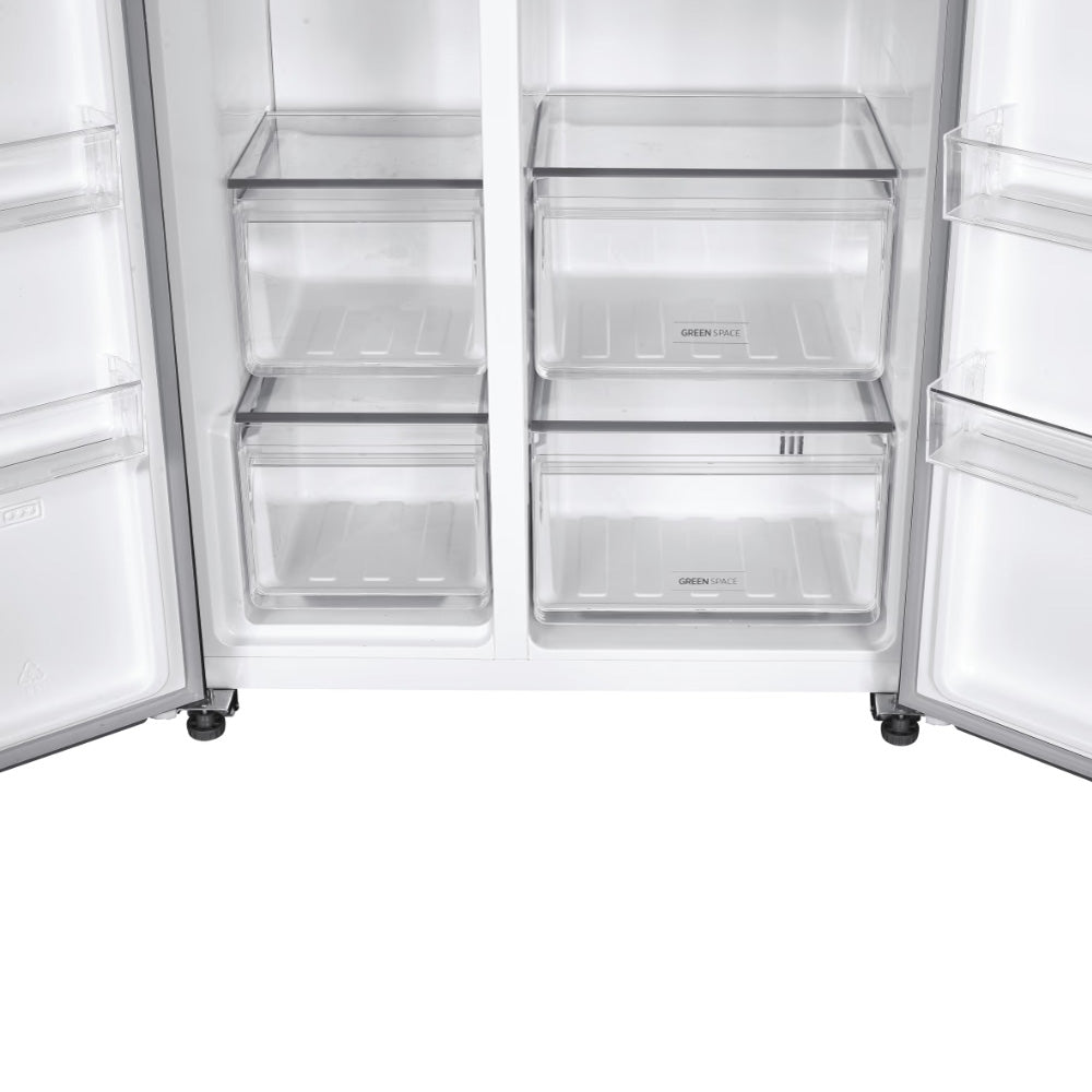 Hoover H-Fridge 500 Maxi 521L Frost Free American Freestanding Fridge Freezer - Inox Style | HHSBSO-6174XK-1 from Hoover - DID Electrical