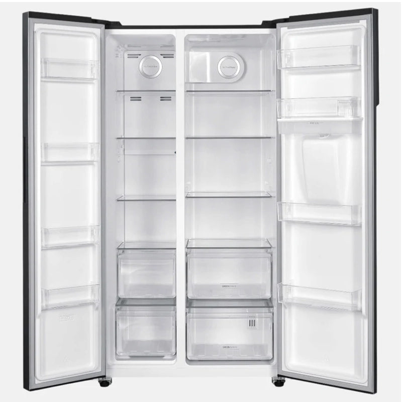 Hoover H-Fridge 500 Maxi 532L Frost Free Freestanding American Fridge Freezer - Black | HHSBSO6174BWDK-1 from Hoover - DID Electrical