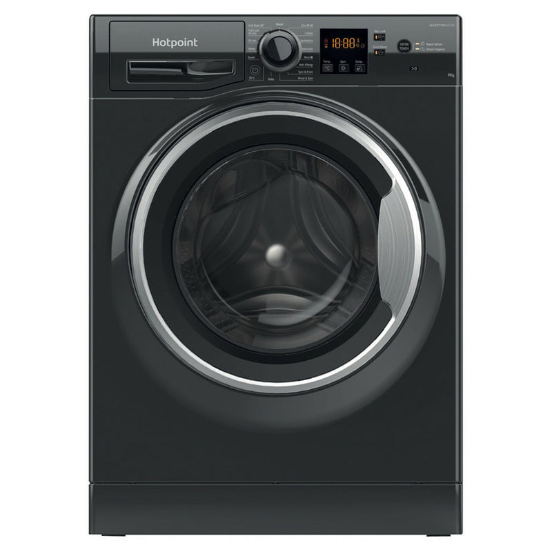 Hotpoint 9KG 1400RPM Freestanding Washing Machine - Black | HNR9W64BSIRE from Hotpoint - DID Electrical