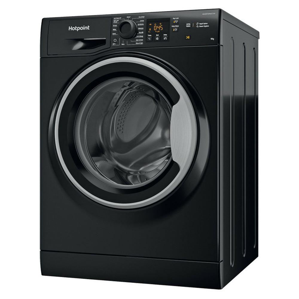Hotpoint 9KG 1400RPM Freestanding Washing Machine - Black | HNR9W64BSIRE from Hotpoint - DID Electrical