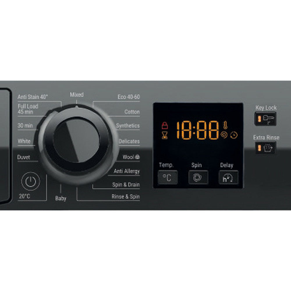 Hotpoint 9KG 1400RPM Freestanding Washing Machine - Black | HNR9W64BSIRE from Hotpoint - DID Electrical