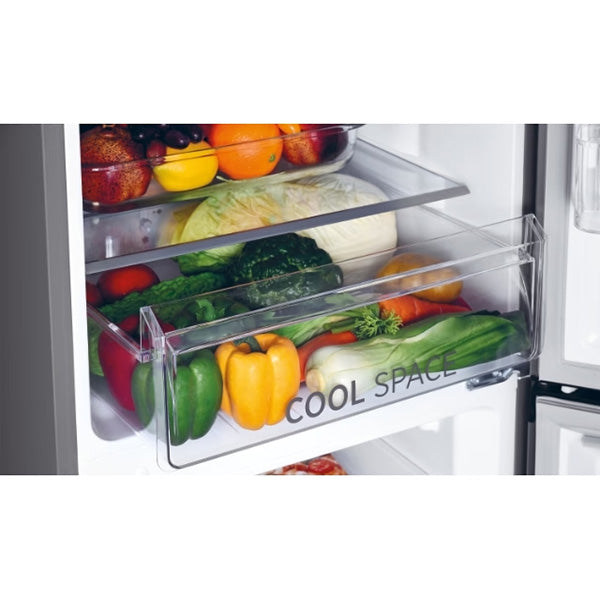 Hoover H-Fridge 300 247L Frost Free Freestanding Fridge Freezer - Grey | HOCH1T518EXK from Hoover - DID Electrical