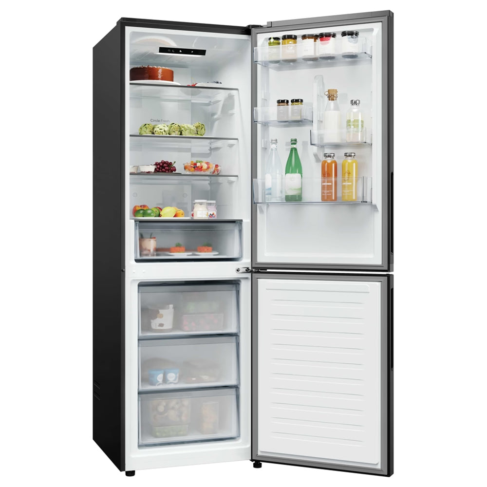 Hoover H-Combi 300 355L Frost Free Freestanding Fridge Freezer - Black | HONCQ2T618EBK from Hoover - DID Electrical