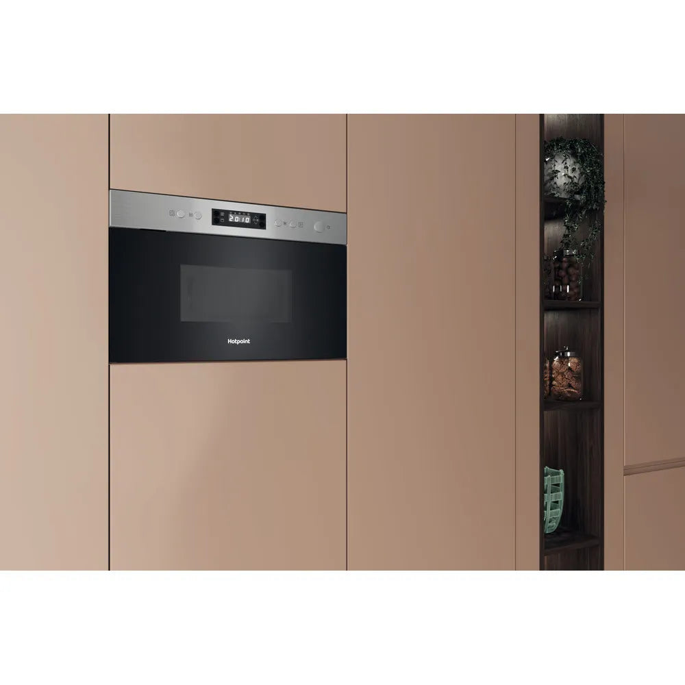 Hotpoint Class 3 Built In Microwave and Grill - Stainless Steel | HPMK12CXUK from Hotpoint - DID Electrical