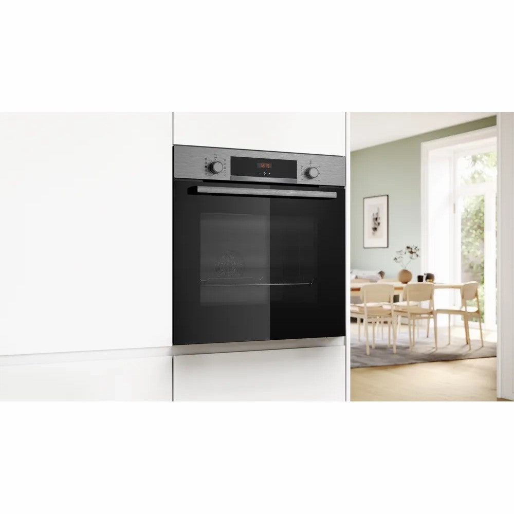 Bosch 71L Built-In Conventional Oven & Grill Electric Single Oven - Stainless Steel | HQA534BS3B from Bosch - DID Electrical