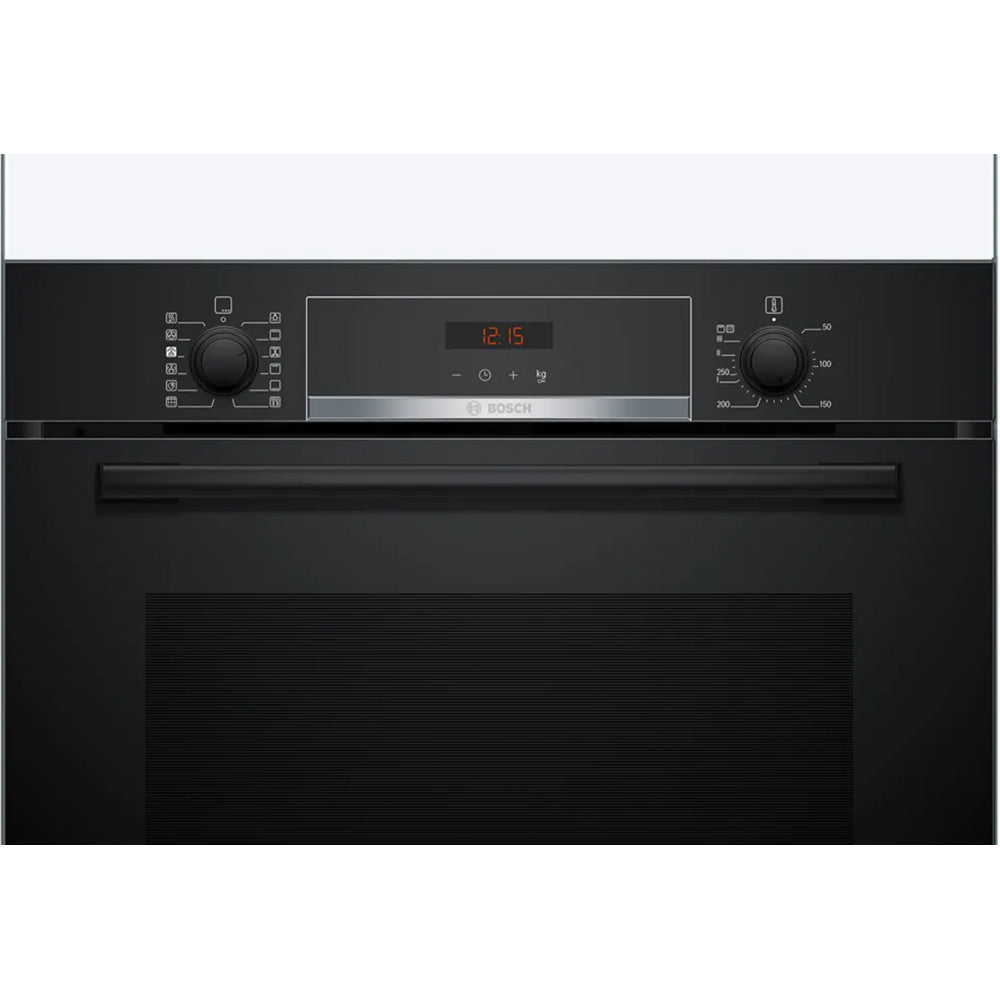 Bosch 71L Built-In Conventional Oven & Grill Electric Single Oven - Black | HQA574BB3B from Bosch - DID Electrical