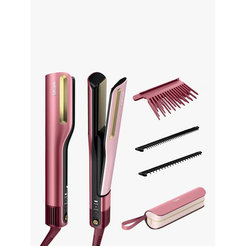 Shark SilkiPro Wet-To-Dry Ceramic Hair Straightener - Rose Petal | HT401UKPK from Shark - DID Electrical