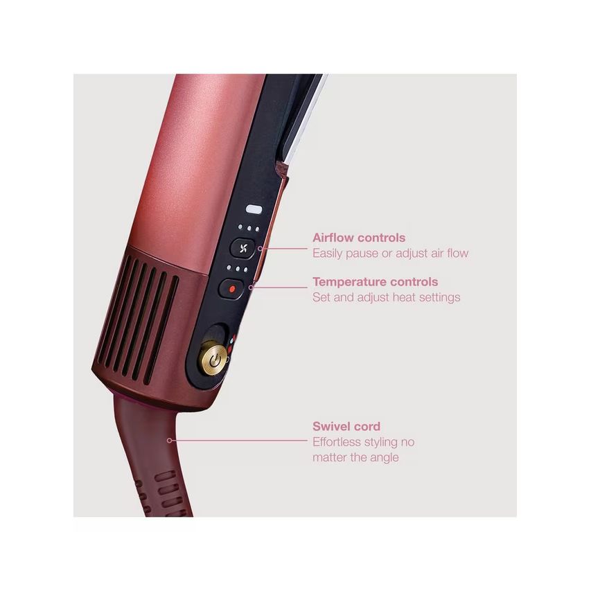 Shark SilkiPro Wet-To-Dry Ceramic Hair Straightener - Rose Petal | HT401UKPK from Shark - DID Electrical