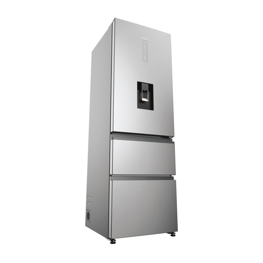 Haier 357L Frost Free Freestanding Fridge Freezer - Inox | HTW5618DWMG from Haier - DID Electrical