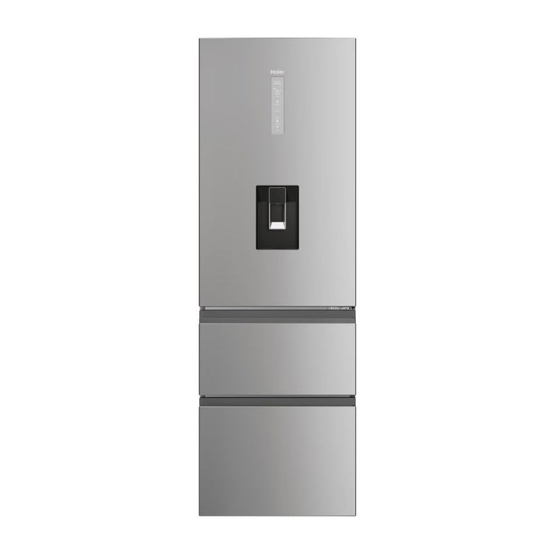Haier 357L Frost Free Freestanding Fridge Freezer - Inox | HTW5618DWMG from Haier - DID Electrical