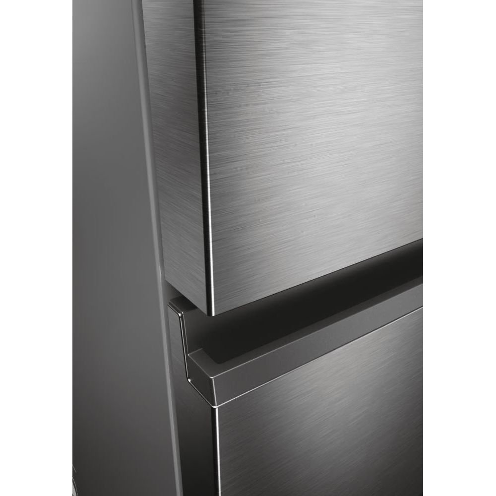 Haier 3D 60 Series 5 360L Freestanding Fridge Freezer - Silver | HTW5618ENMG from Haier - DID Electrical