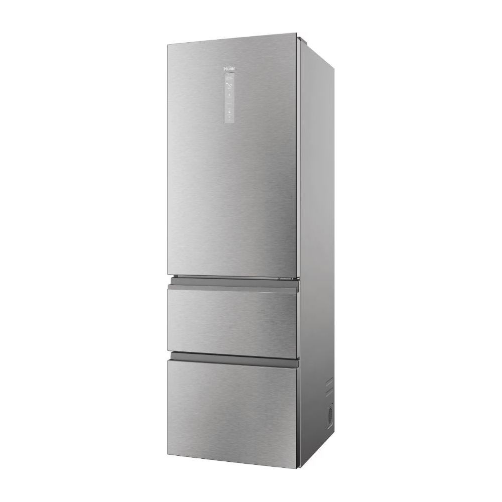 Haier 3D 60 Series 5 360L Freestanding Fridge Freezer - Silver | HTW5618ENMG from Haier - DID Electrical