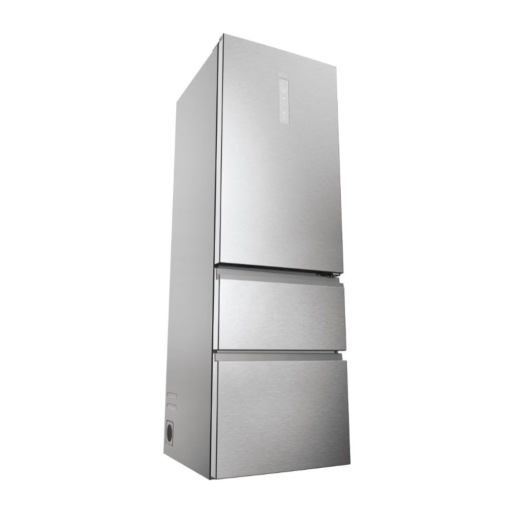 Haier 3D 60 Series 5 360L Freestanding Fridge Freezer - Silver | HTW5618ENMG from Haier - DID Electrical