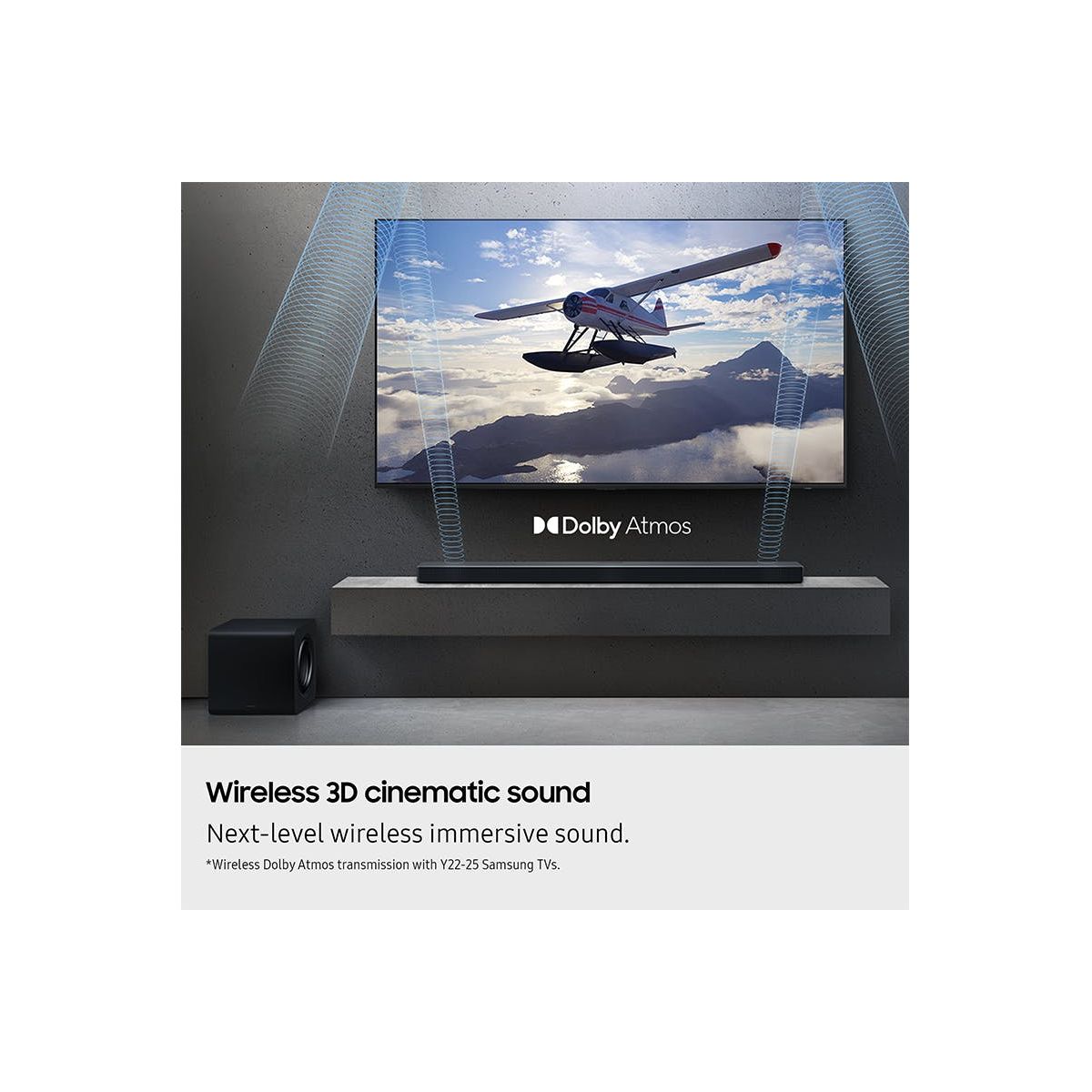 Samsung Q-Series 5.1ch Soundbar with Subwoofer - Titan Black | HW-QS750F/XU from Samsung - DID Electrical