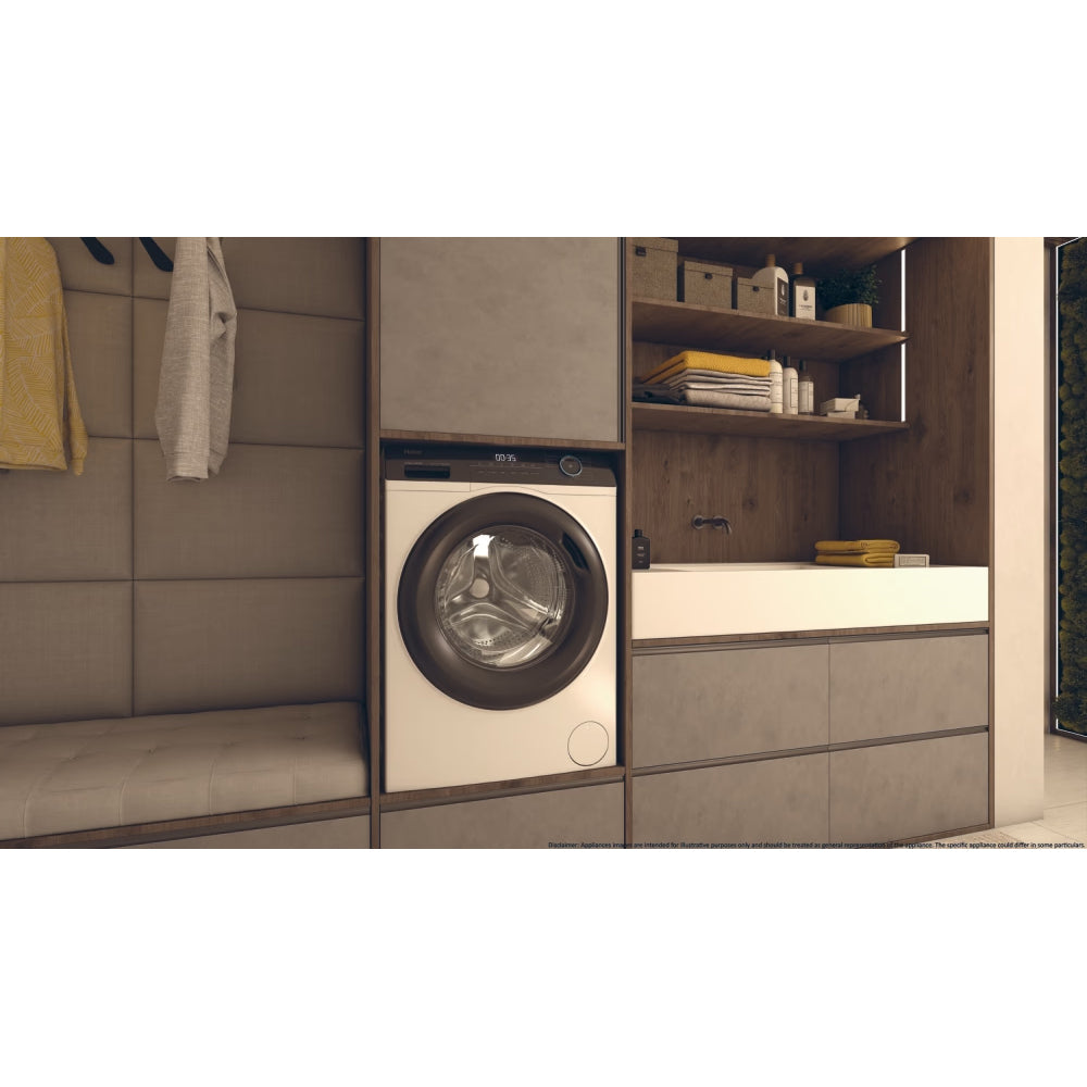 Haier I-Pro Series 3 8KG 1600RPM Freestanding Washing Machine - White | HW80-B16939-UK from Haier - DID Electrical