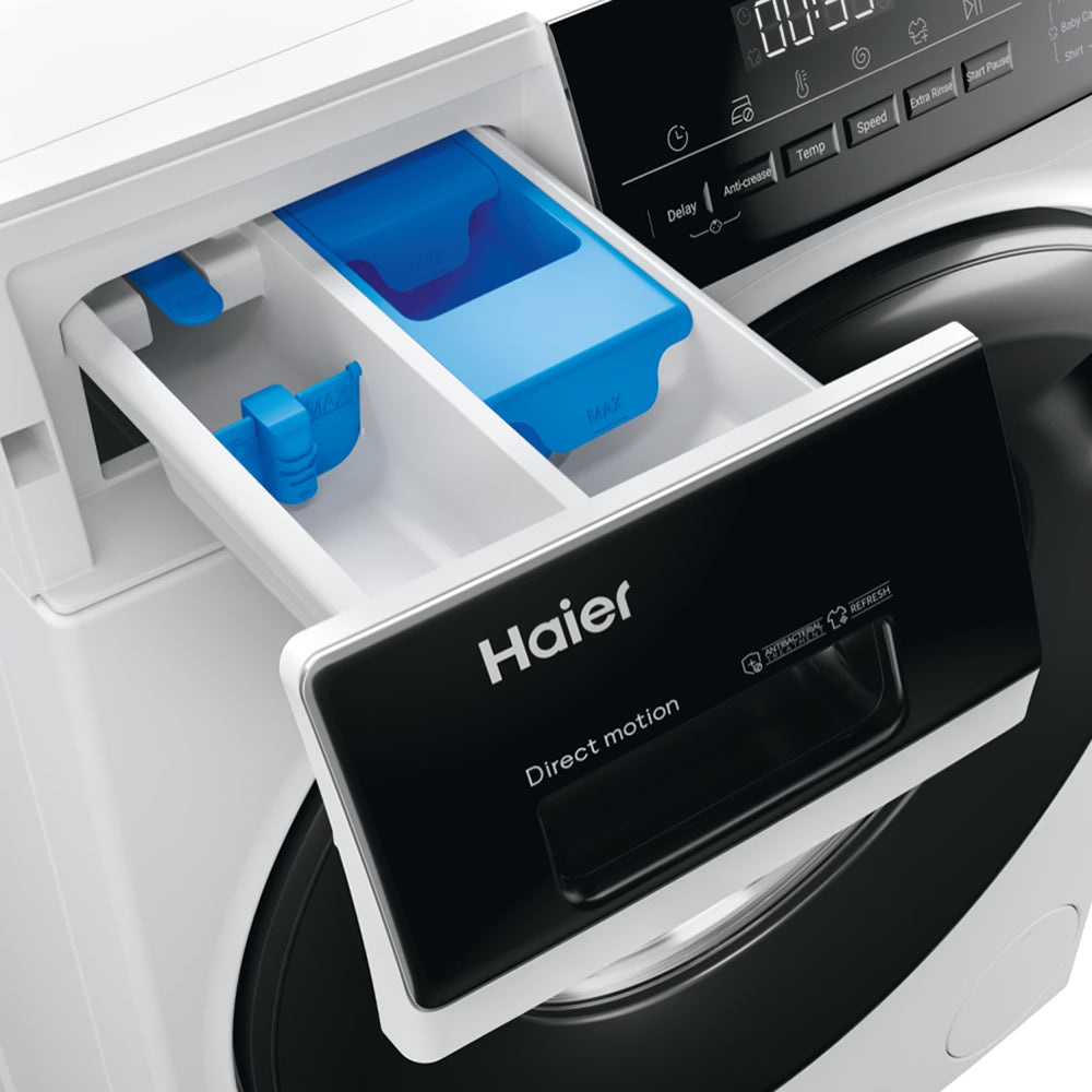 Haier I-Pro Series 3 8KG 1600RPM Freestanding Washing Machine - White | HW80-B16939-UK from Haier - DID Electrical