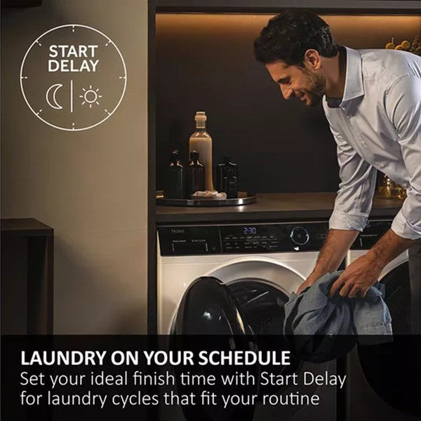 Haier 10KG/6KG 1400RPM Freestanding Washer Dryer - Graphite | HWD10BD14979SNUK from Haier - DID Electrical