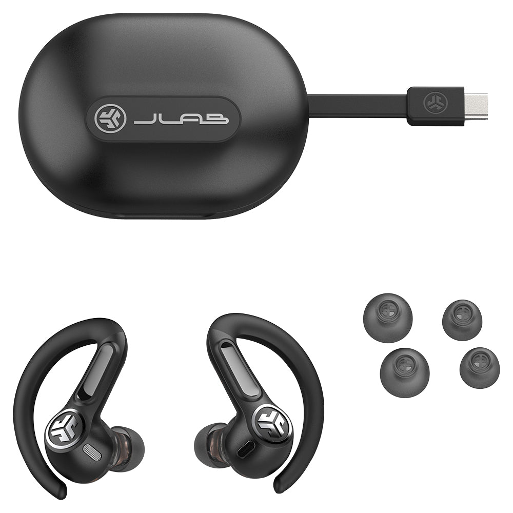 JLab Epic Sport ANC 3 Dual-Driver True Wireless Earbuds - Black | IEUEBEPICSPT3RBLK82 from JLab - DID Electrical