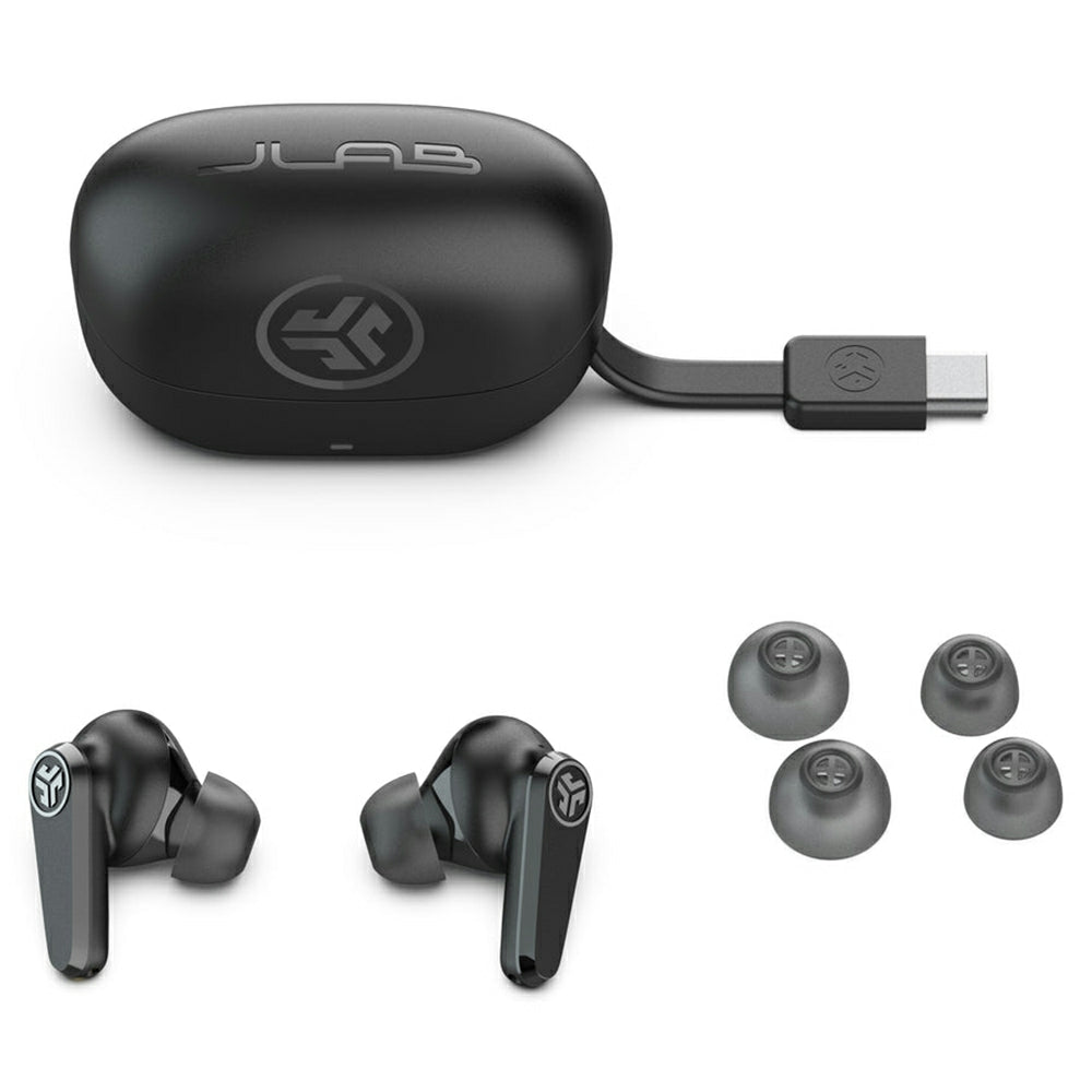 JLab Go Pods ANC In-Ear True Wireless Earbuds - Black | IEUEBGOPODSRBLK124 from JLab - DID Electrical
