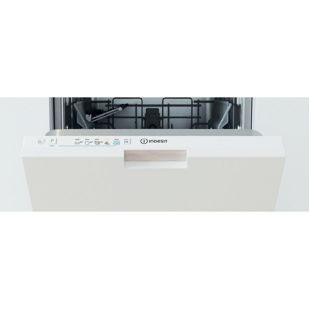 Indesit 45CM Built-In Slimline Dishwasher - White | IN2IE10CS80UK from Indesit - DID Electrical